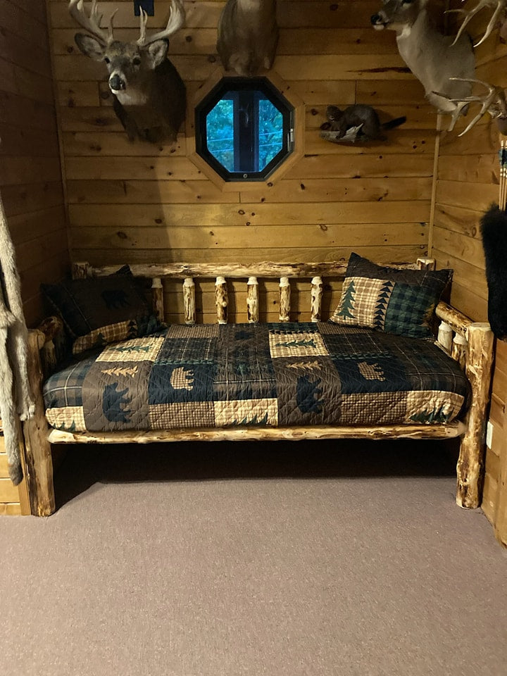 Log Daybed Frame (Ready to Assemble)
