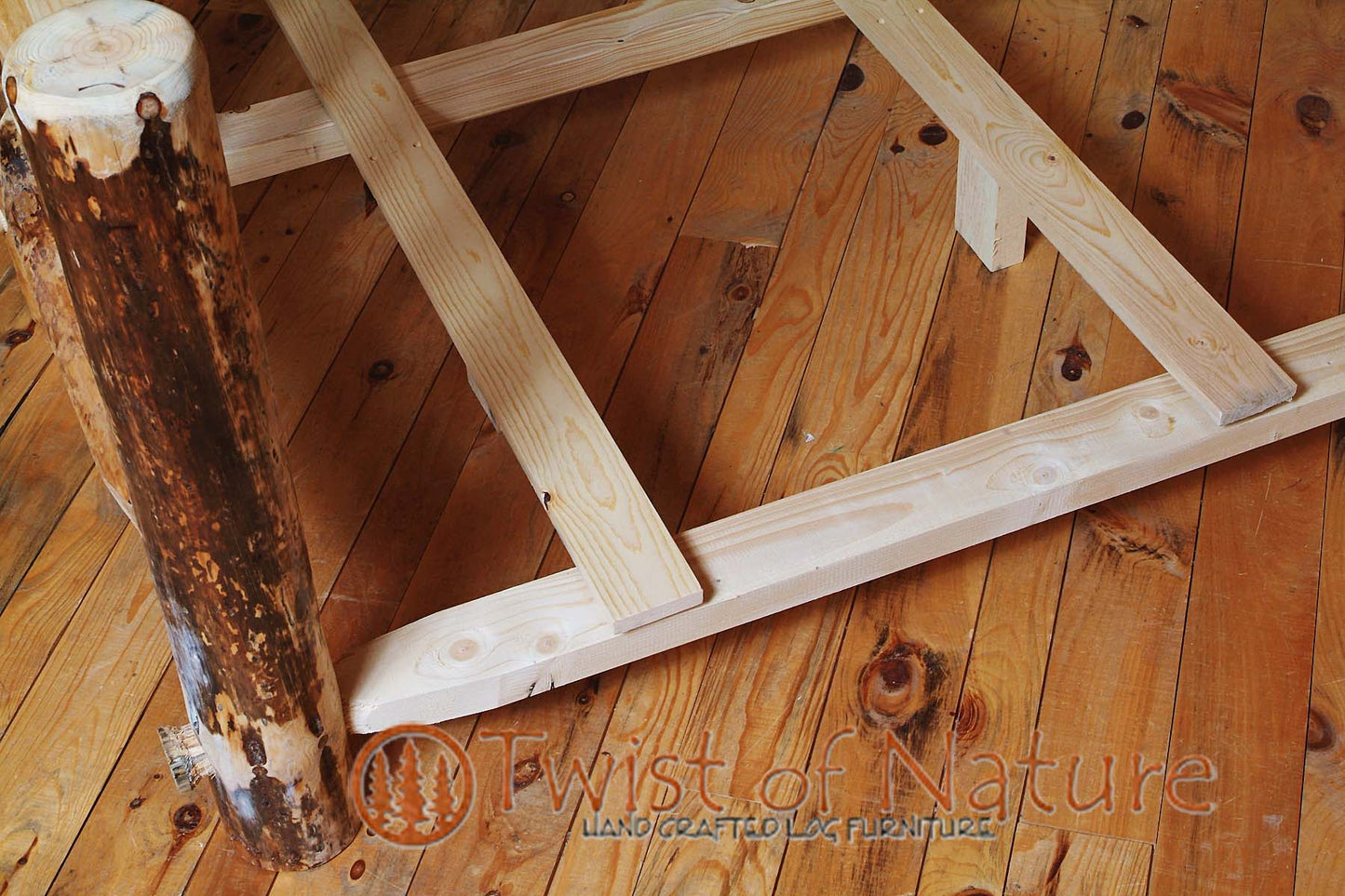 Deluxe Standard Log Bed Frame (Ready to Assemble)