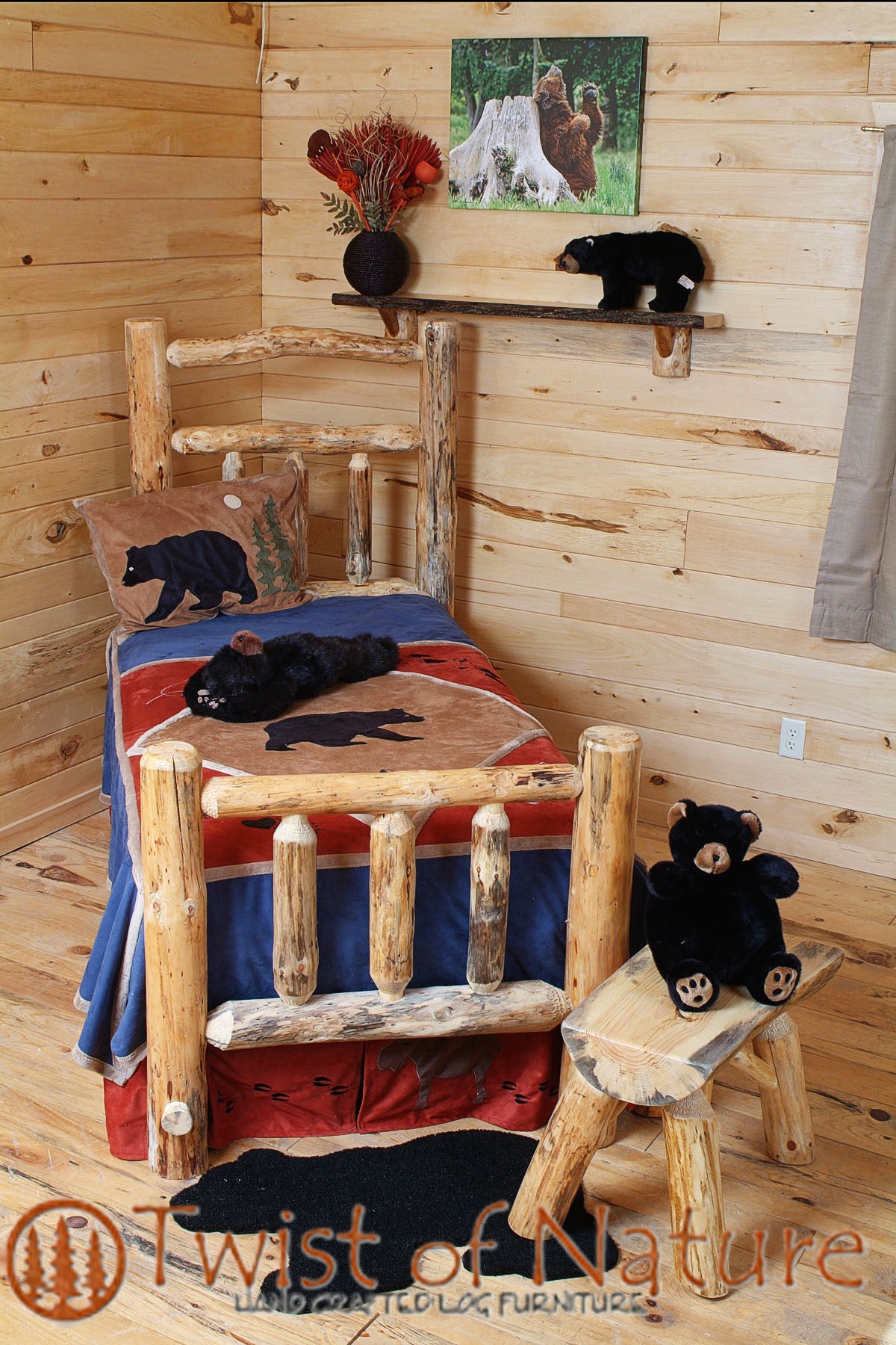 Deluxe Standard Log Bed Frame (Ready to Assemble)