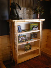 Log Bookcase - Twist of Nature
