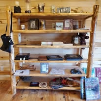 Tall Log Book Case