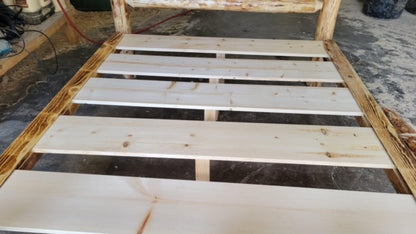 Log Platform Bed Frame (Ready to Assemble)