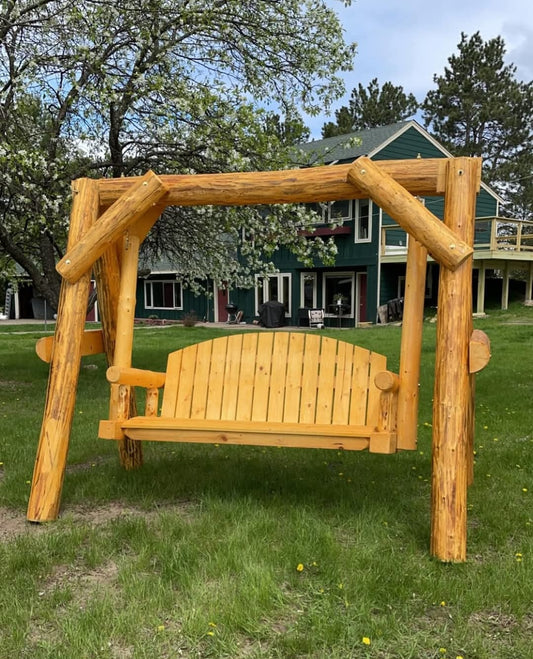 Outdoor Log Swing