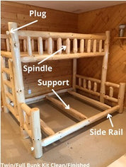 Classic Log Bunk Bed
