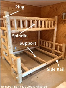 Classic Log Bunk Bed