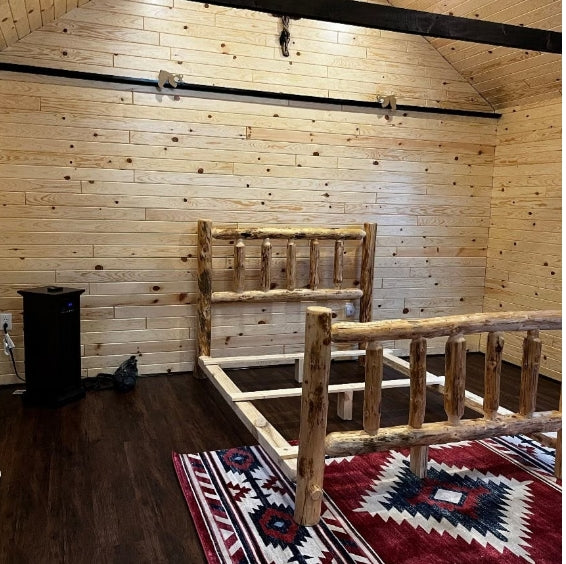Standard Log Bed Frame (Ready to Assemble)