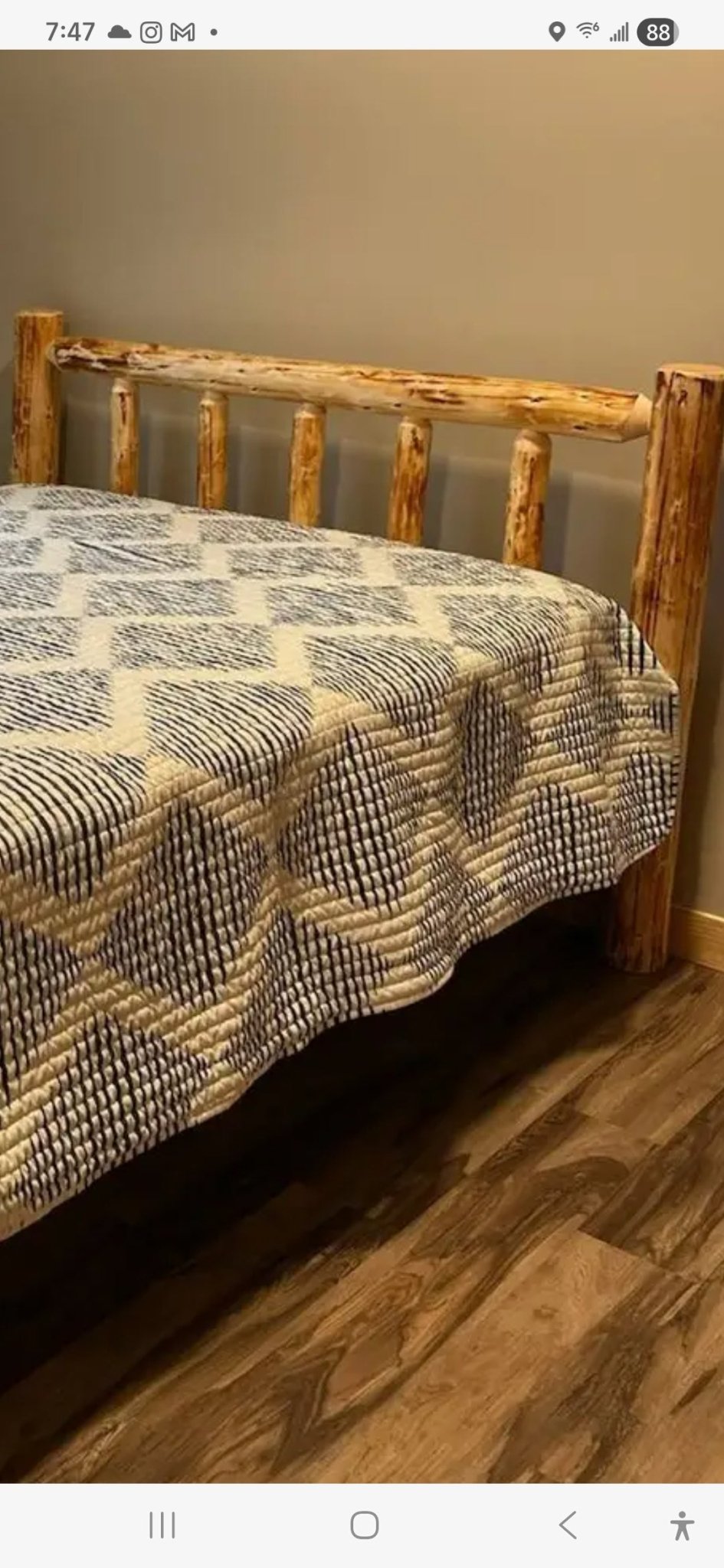 Classic Log Headboard - Twist of Nature