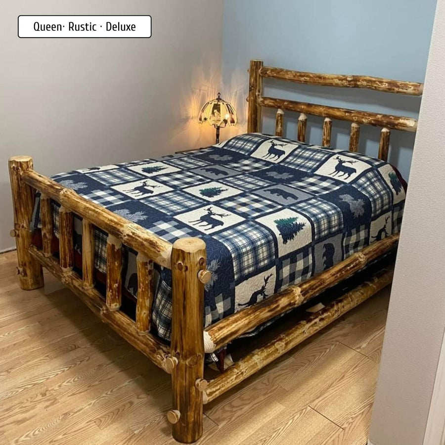 Rustic Bedroom Furniture Handcrafted Log Beds and Dressers Twist of