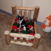 Log Dog Bed With Mattress - Twist of Nature
