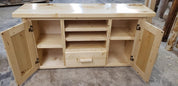 Log Entertainment Center - Twist of Nature
