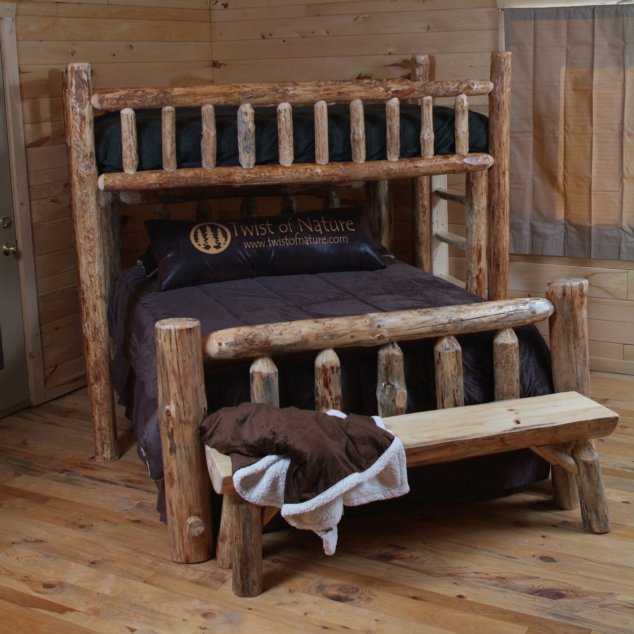 Log Loft Bed - Twist of Nature