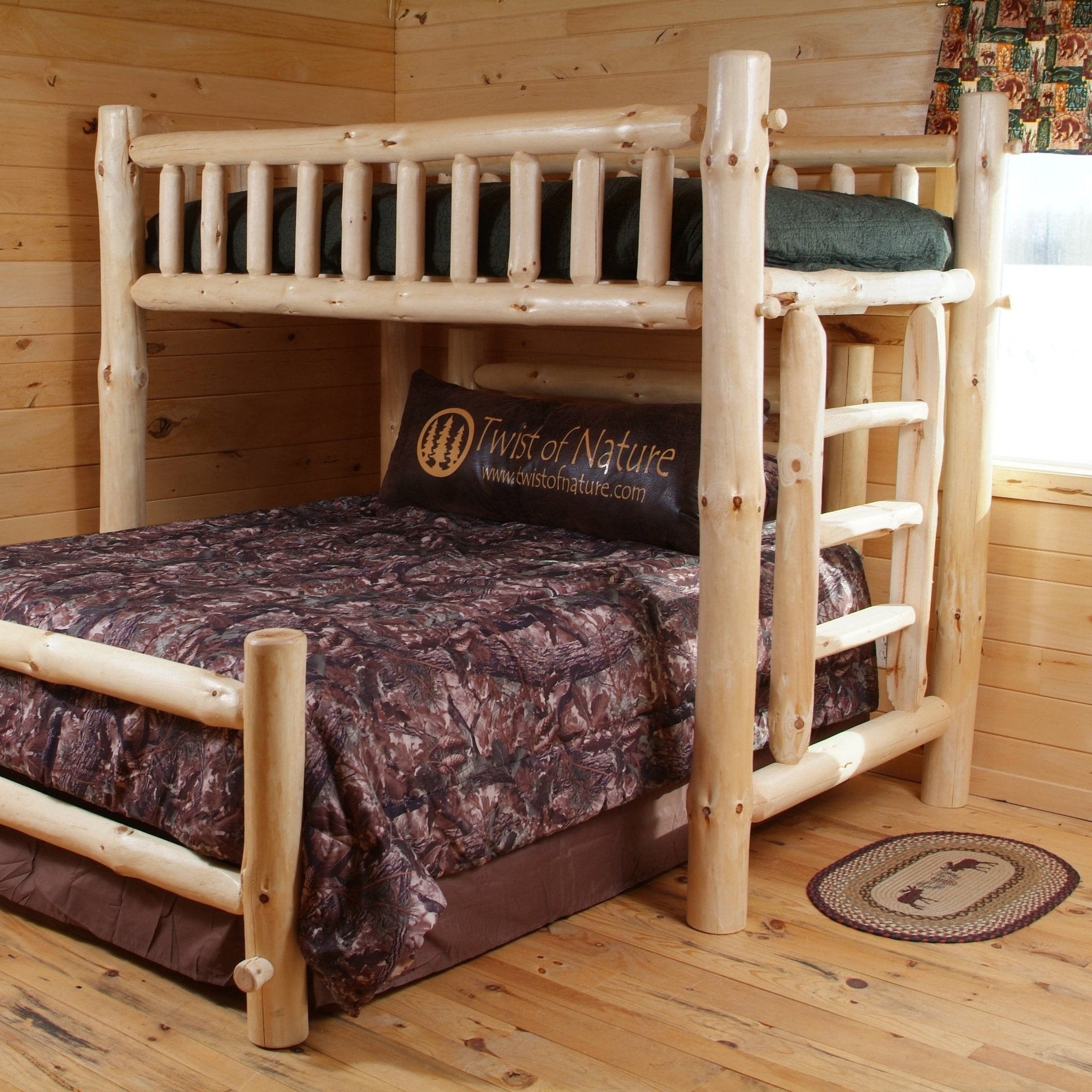 Log Loft Bed - Twist of Nature