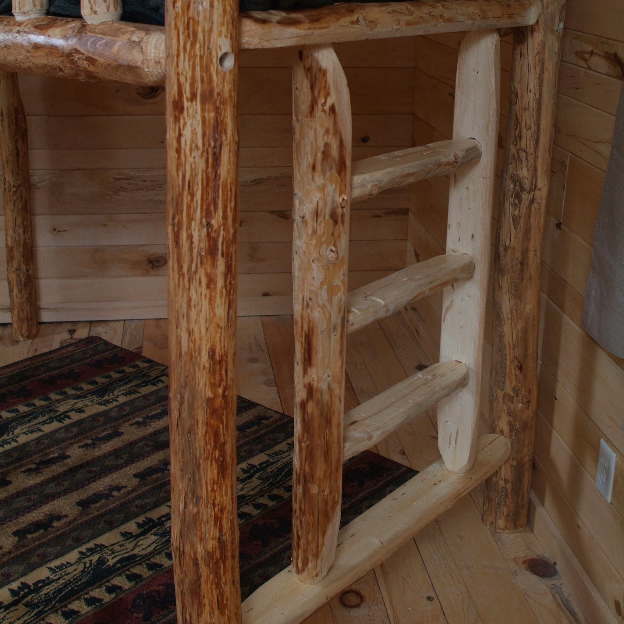 Log Loft Bed - Twist of Nature