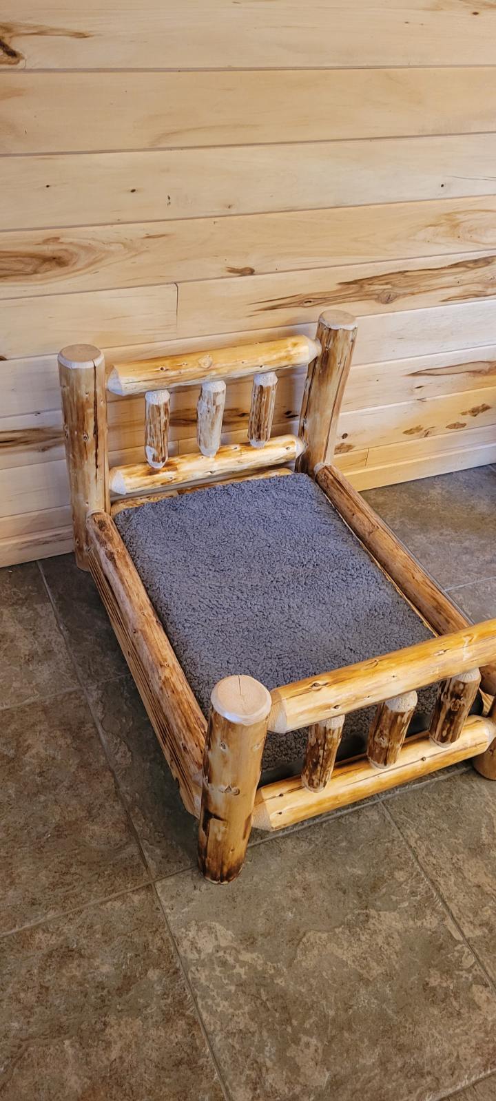 Log Dog Bed (Ready to Assemble)