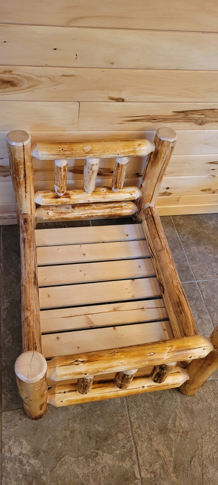Log Dog Bed (Ready to Assemble)