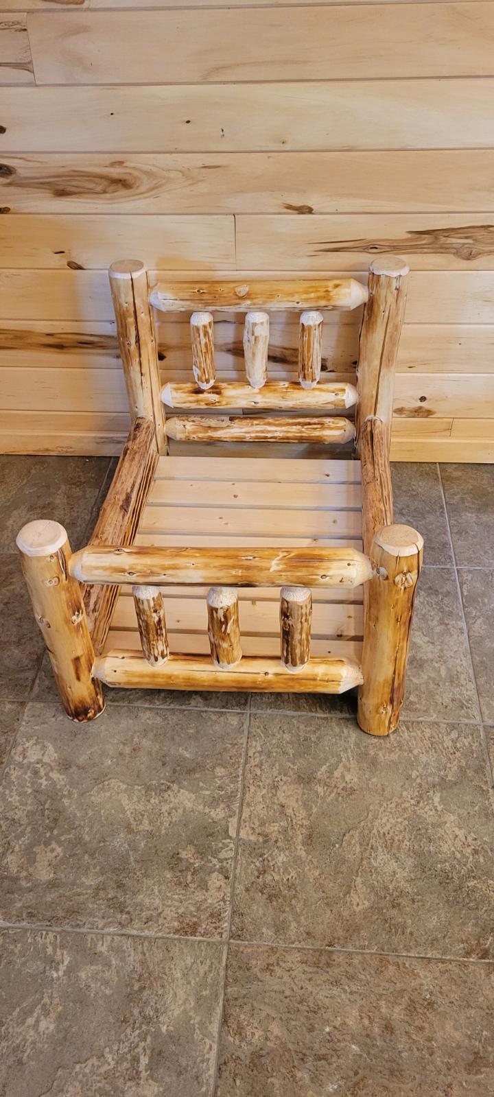 Log Dog Bed (Ready to Assemble)
