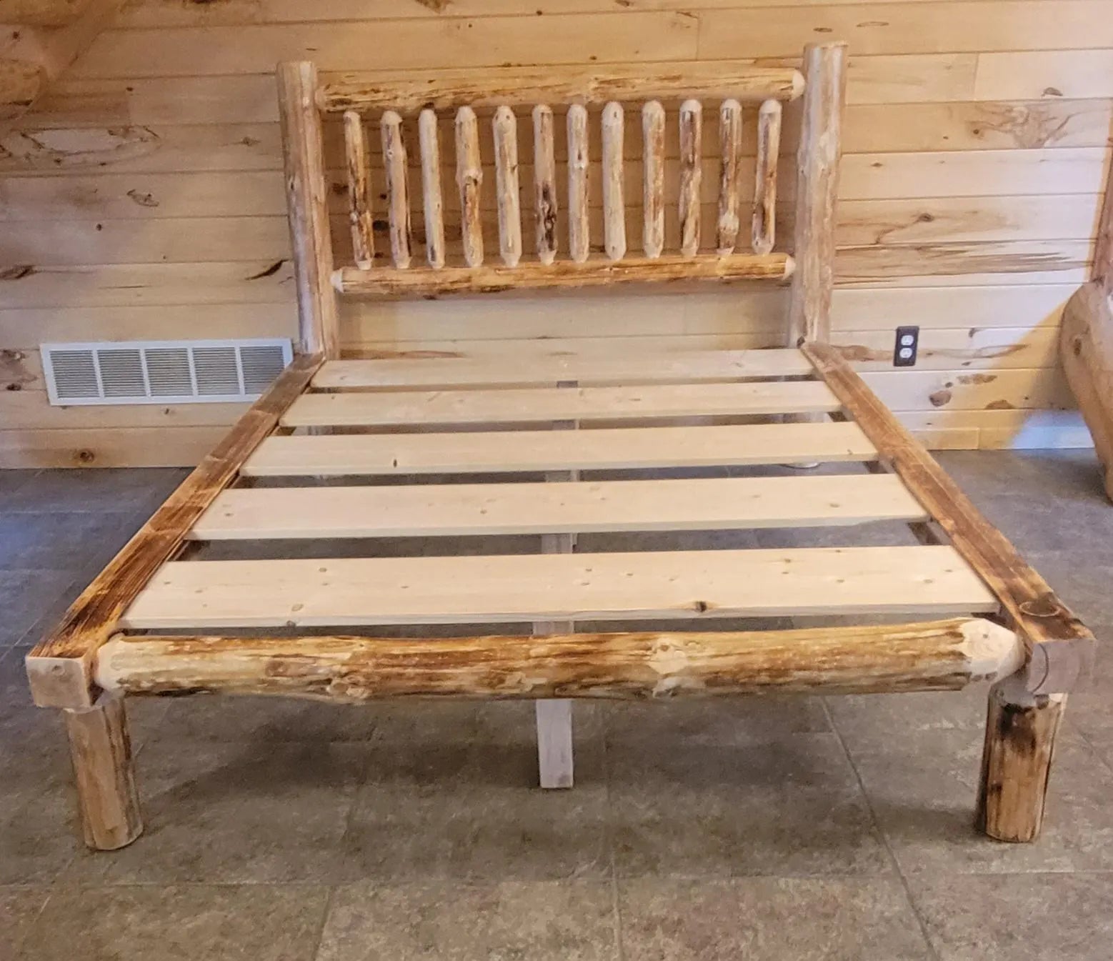 Storage-Friendly Space Saving Platform Log Bed - Twist of Nature