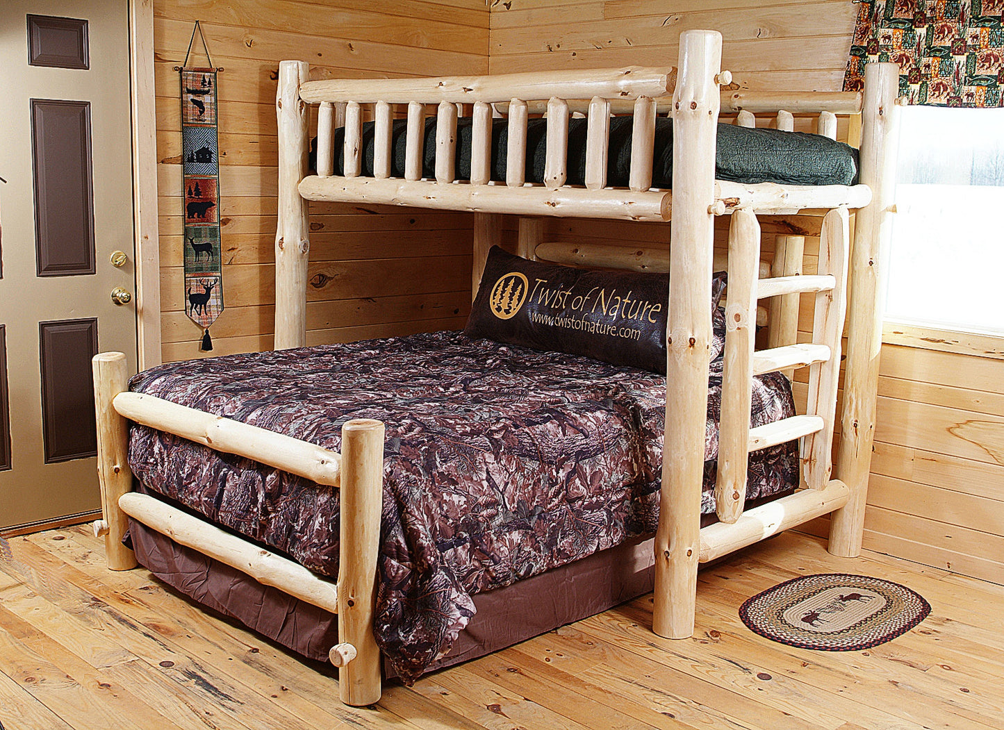 Log Space Saver/Loft Bed Frame (Ready to Assemble)