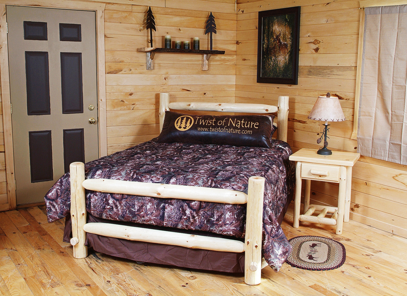 Western Corral Log Bed Frame Kit