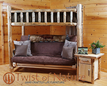 Log Futon Bunk-(NOT KIT FORM-SHIPS FREIGHT)