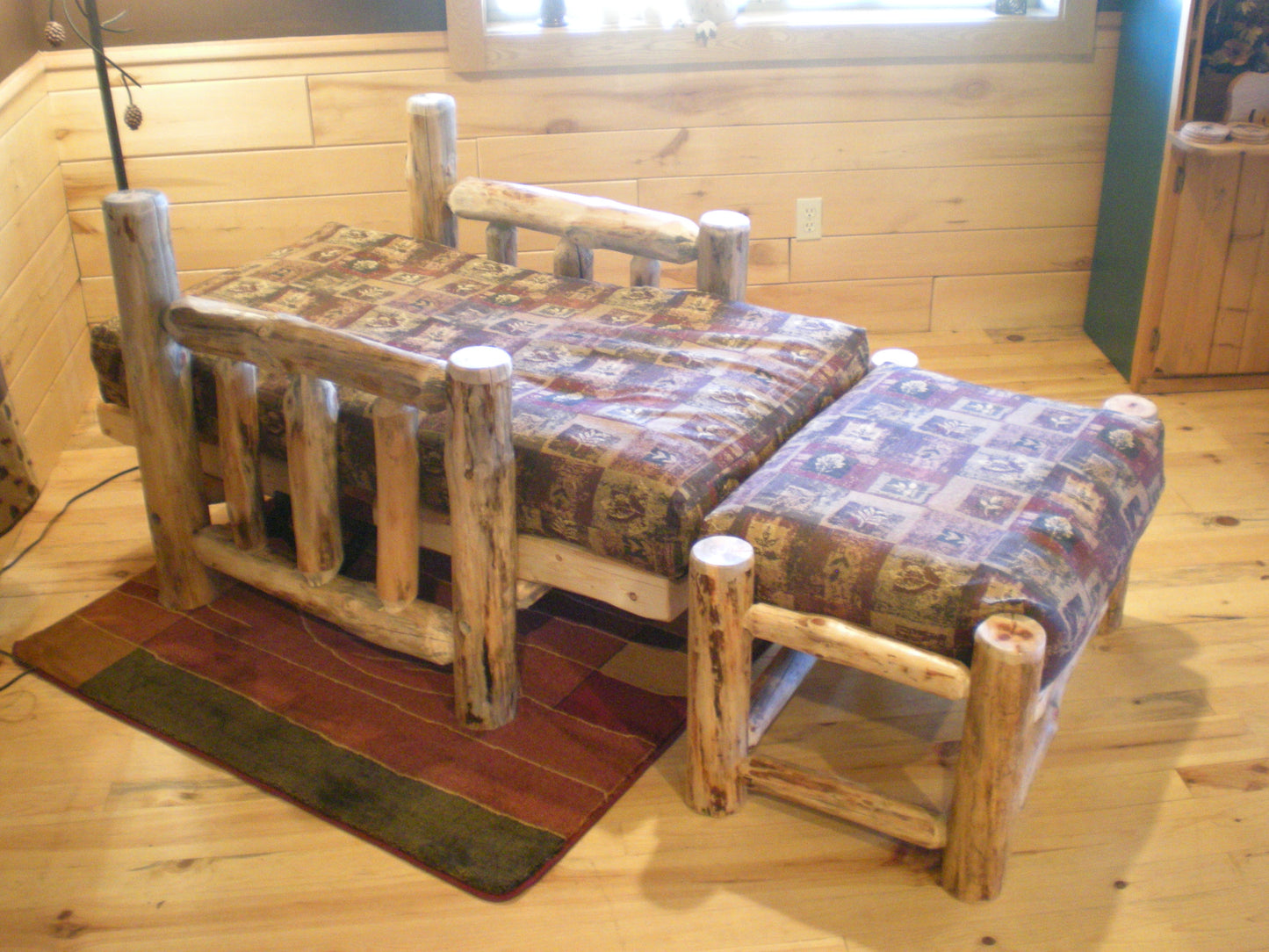 Log Chair Ottoman