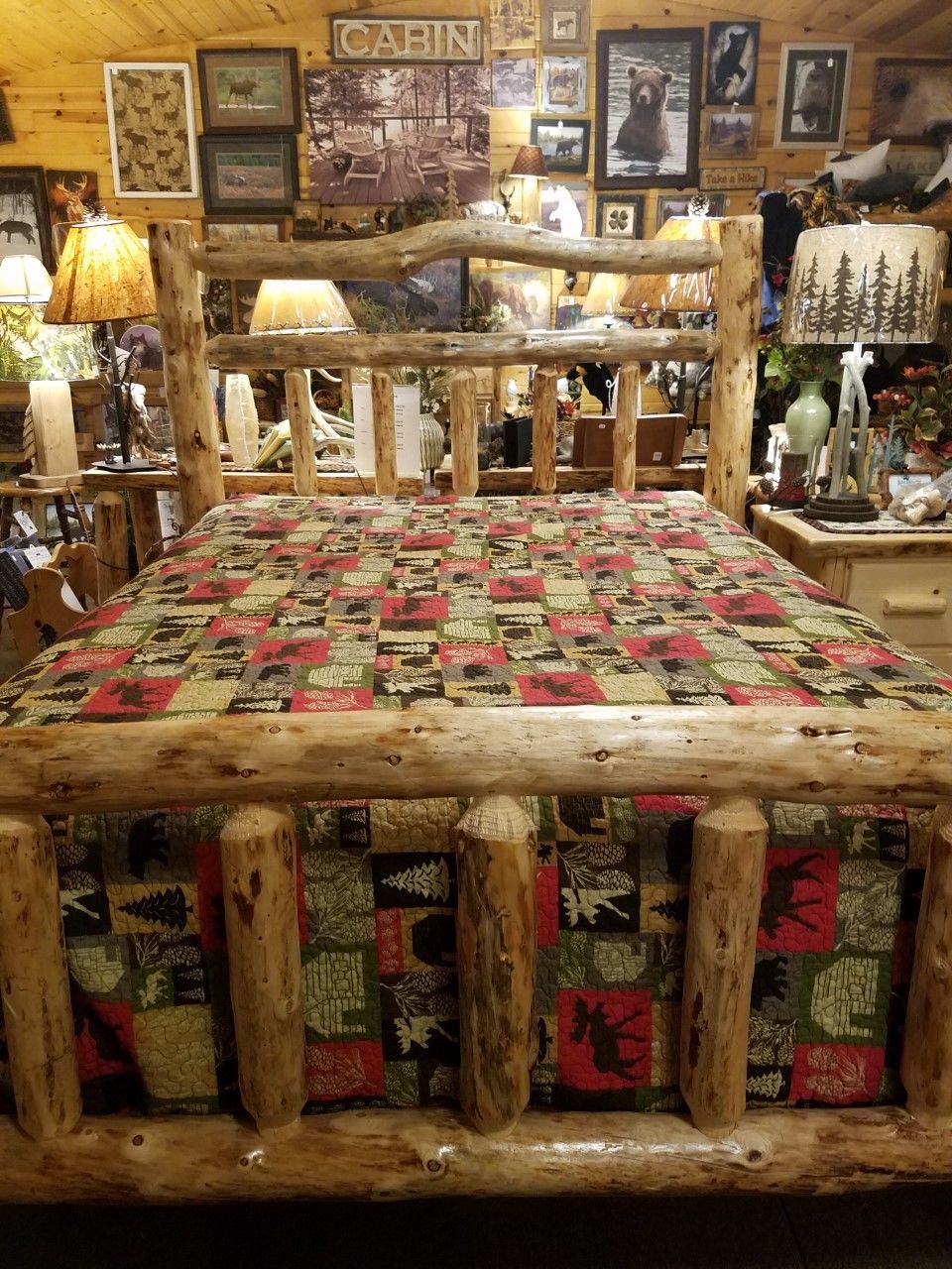 Deluxe Double Log Sided Rustic Bed Frame Kit