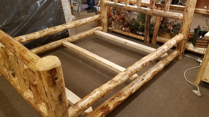 Deluxe Double Log Sided Rustic Bed Frame Kit