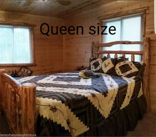 Deluxe Standard Log Bed Frame (Ready to Assemble)