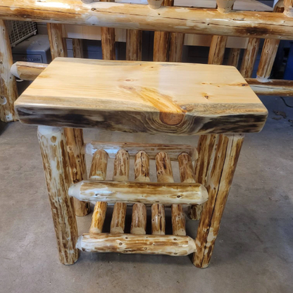 Log Slab (Live Edged) Top Sofa/Entry Table-Small
