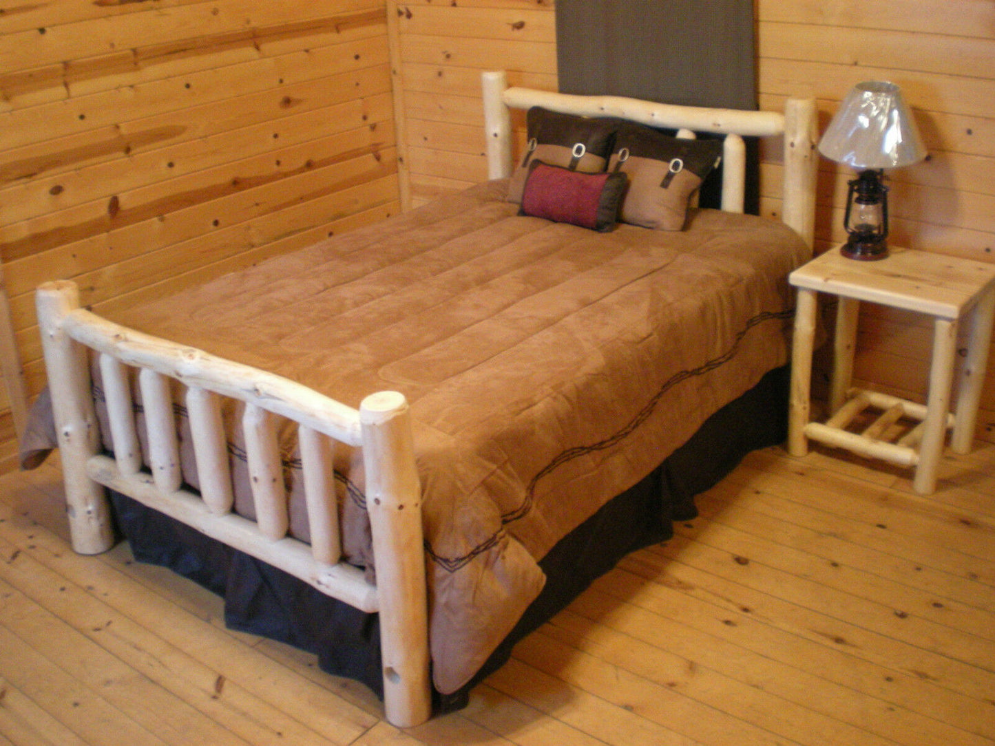 Standard Log Bed Frame (Ready to Assemble)