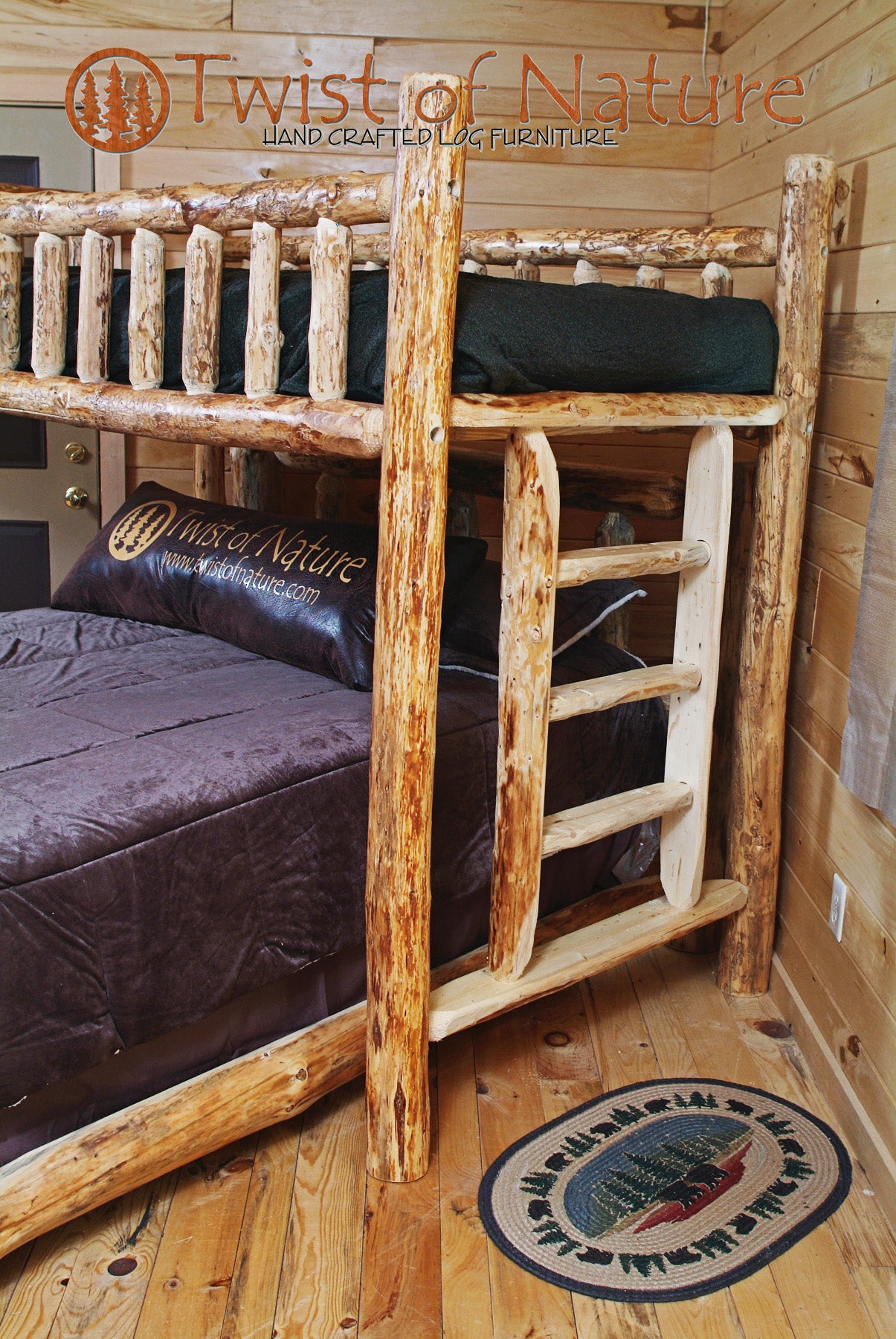 Deluxe Log Cabin Bed (Not in Kit form, ships freight)