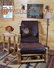Log Chair Ottoman - Twist of Nature