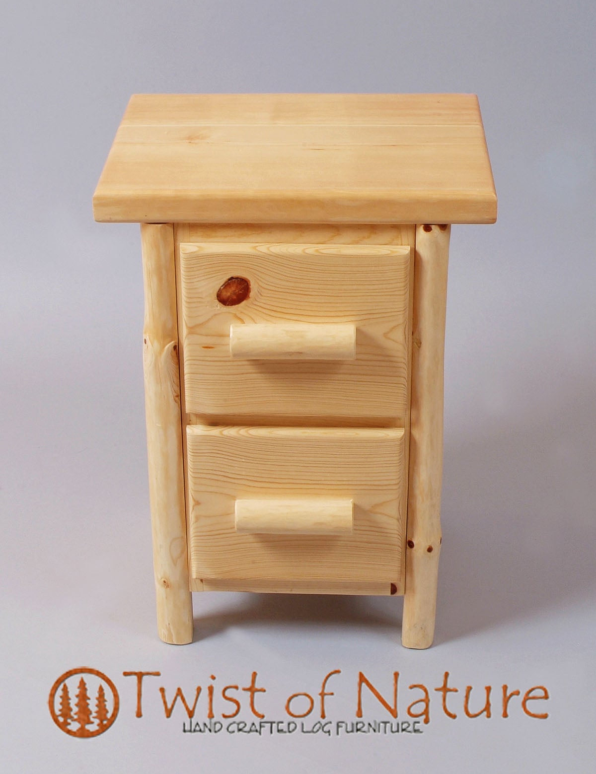 Space Saver Nightstand - 2 - Drawer - Twist of Nature
