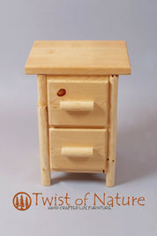 Space Saver Nightstand - 2 - Drawer - Twist of Nature