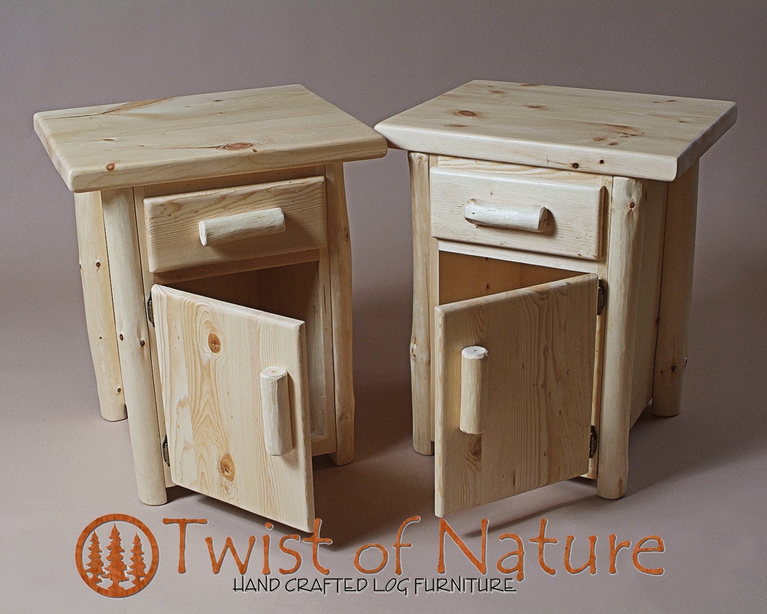 Standard Nightstand - Door & Drawer - Twist of Nature