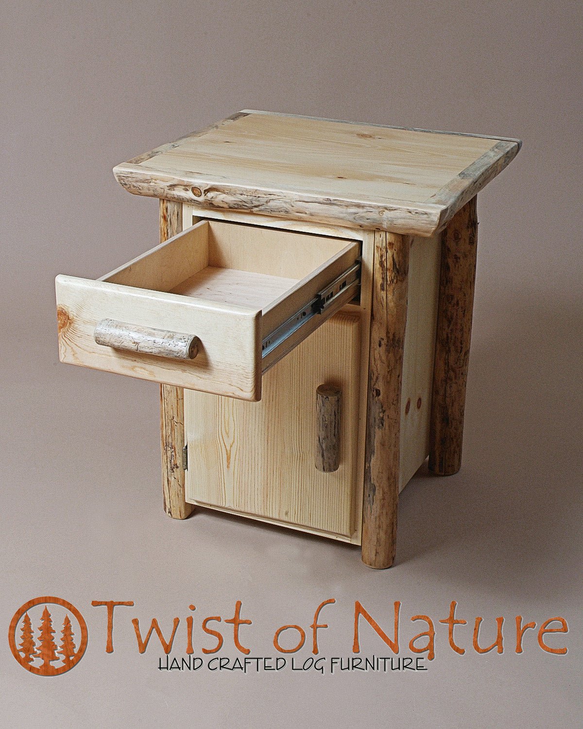 Standard Nightstand - Door & Drawer - Twist of Nature