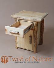 Standard Nightstand - Door & Drawer - Twist of Nature