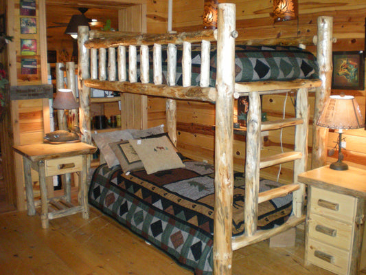 Log Bunk Bed Frame (Ready to Assemble)