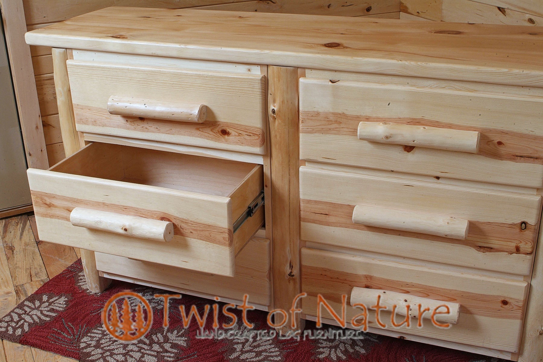 Wide Log Dresser - Twist of Nature