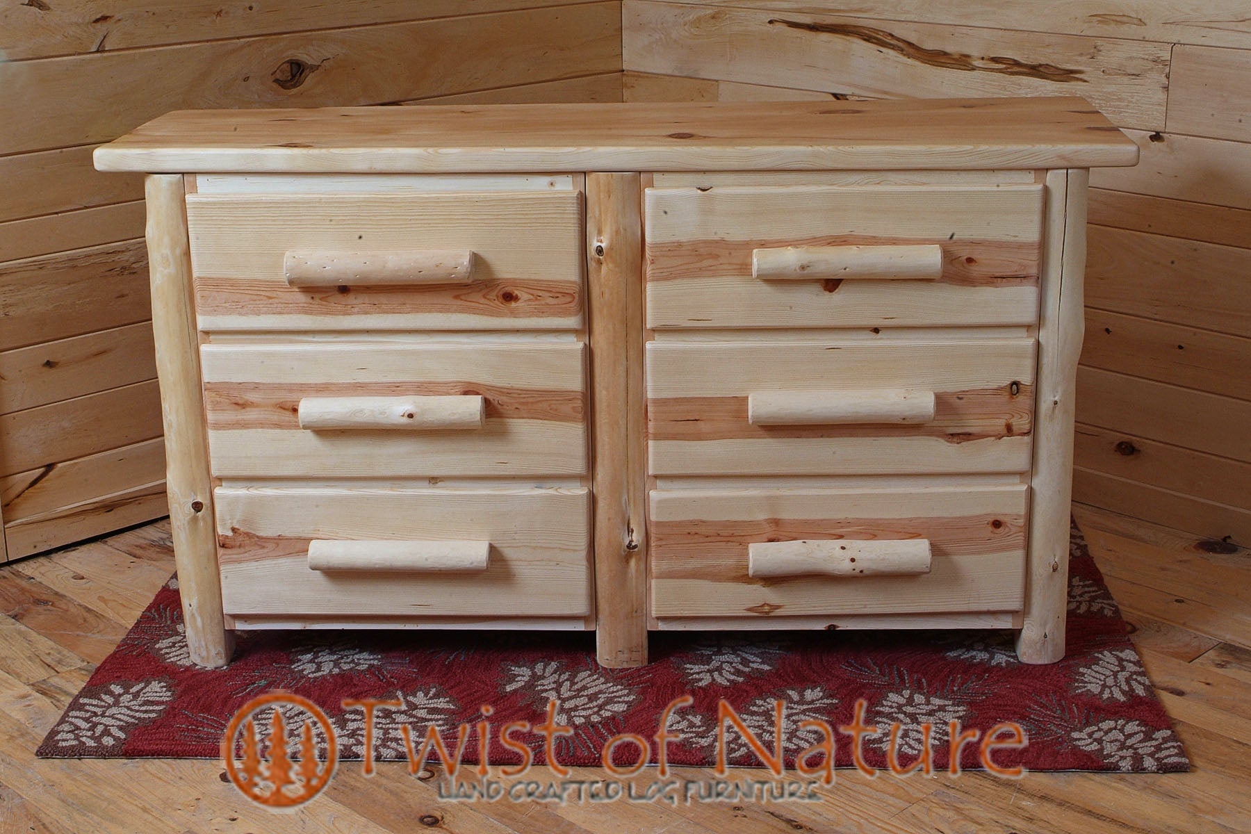 Wide Log Dresser - Twist of Nature